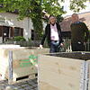 Wehren sich gegen die Holzkisten in der Turmgasse (von links): Gerhard Schempp und Hans-Georg Voss können nicht verstehen, dass die ...