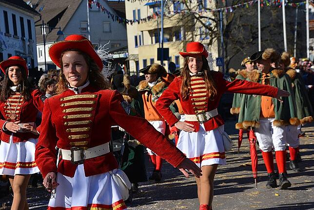 Bild 8: Bilder vom Narrentreffen der Urviecher-Zunft Bad Dürrheim: Großer Festumzug (2)