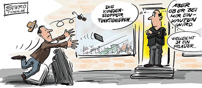 Bild 5: Karikatur der Woche: Überlingen hat sie jetzt, die Halle für jeden Sport und alle Bälle