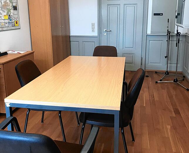Blick ins Beratungszimmer des Amtsgerichts Villingen. Hier war Ende Juni das Urteil gegen den Verwalter gefällt worden.