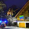 In der Waldkulturscheune in Pfaffenweiler kam es am Samstagabend zu einem Brand.