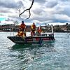 Das Mehrzweckboot der Feuerwehr Bad Säckingen bei einer Tierrettung im Einsatz. Bild: Feuerwehr Bad Säckingen