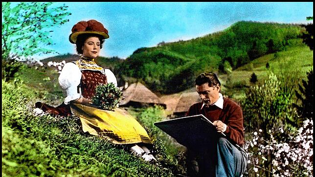 Sie waren das Traumpaar der 1950er-Jahre: Sonja Ziemann als Bärbele und Rudolf Prack als Hans in „Schwarzwaldmädel“.