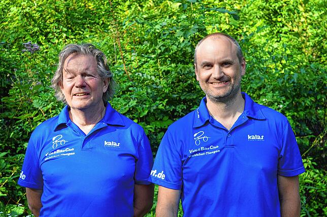 Kassierer Harald Richter (links) und Vorsitzender Alexander Emmerich freuen sich, dass der Verein so viele junge Mitglieder hat.
