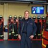 Helmut Richter, Feuerwehrkommandant und Leiter des städtischen Fachbereichs für Feuerwehr und Bevölkerungsschutz, auf der Wache in der ...