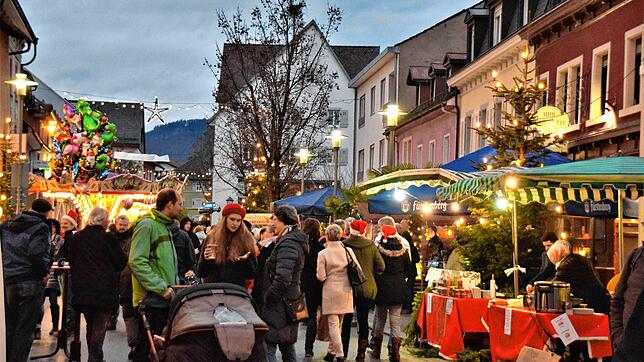 2021 wird es kein Treiben in der Weihnachtsstadt Wehr geben. Der traditionelle Weihnachtsmarkt ist abgesagt. (Archivbild)