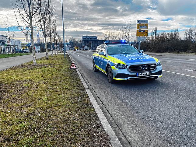 Der Verkehr wurde kurzzeitig einspurig gesperrt.