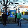 Abstand nicht nur wegen Corona: Die Bürgerinitiative Allmannsdorf/Staad (BAS) mit Siegfried Musterle, Manfred Riedle und Alexander ...