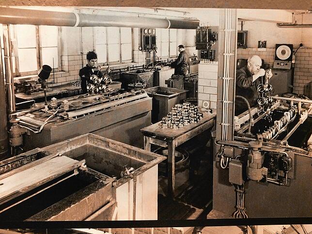 Auf Hochtouren lief die Uhrenproduktion Anfang der 70er Jahre.