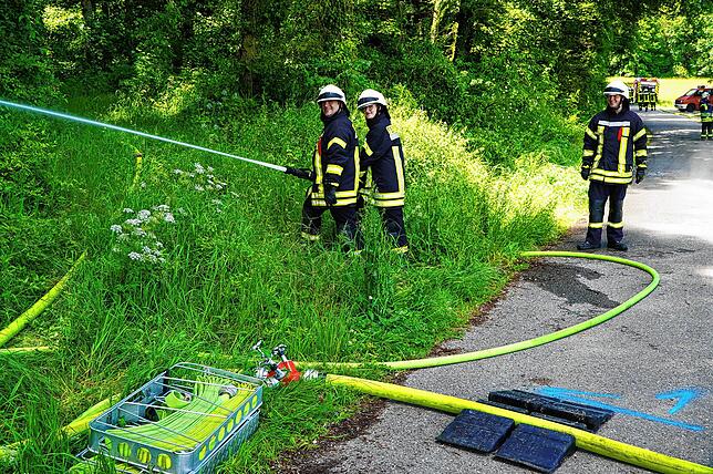 Bild 16: Bilder der Waldbrandübung der Feuerwehr Tengen