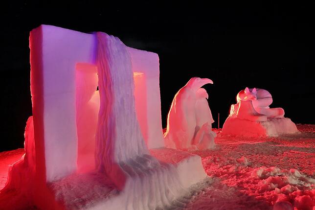 Das Bernauer Schneeskulpturenfestival 2019.
