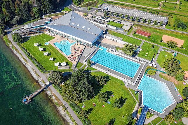 Die direkt ans Hörnle angrenzende Therme hat ganz geschlossen.