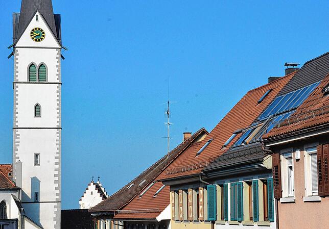 Ausbaufähig der Photovoltaikanteil in der Markdorfer Dachlandschaft. Auch ein Ziel von Klimaplan.