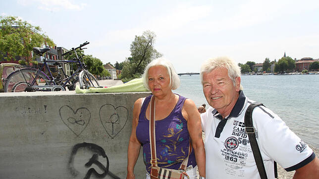 Irene und Bernhard Gagsch aus Nordrhein-Westfalen sind seit Jahren Stammgäste in Konstanz. Der Zustand des Heroseparks gibt ihnen jedoch ...