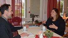 Nayri Apranjyan im Gespräch mit SÜDKURIER-Mitarbeiter Jörg Büsche.