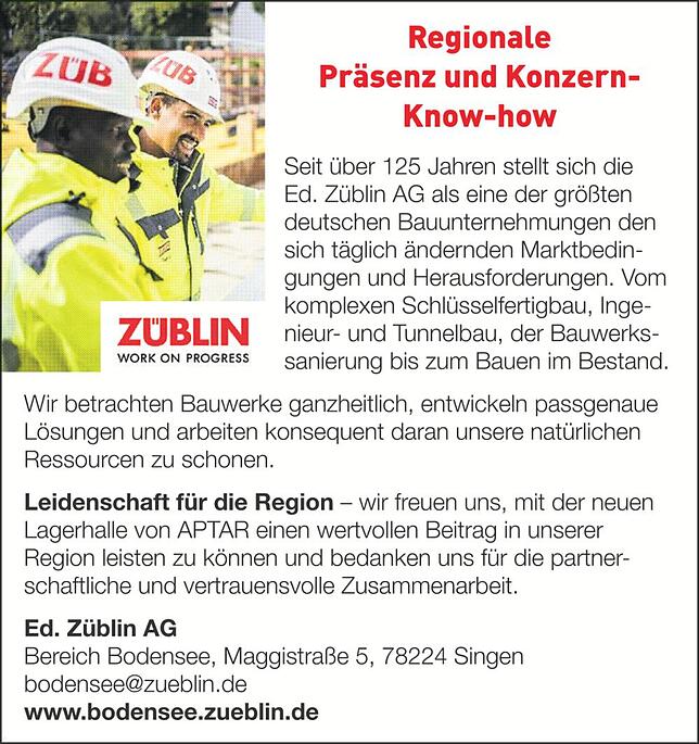 Bild 2: neue Produktionshalle Aptar: Aptar erweitert Standort in Eigeltingen