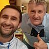 Bernard Suker (links) vom TSV Singen und sein berühmter Cousin Davor Suker.