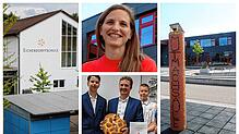 von links: Elanur Atik, Bianca Amaximoaiei, Lara Kurjak, Derin Cetin, Firdevs Demir, Klaudia Agustinyak, Bettina Steiert (Lehrerin, Kl. ...