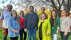Ronny Kreidemaier, Nina Wesely, Jana Sadler, Andreas Banescu, Georg Grässlin, Petra Wahl, Anima Wahl und Miriam Brugger (v.l.) haben den ...