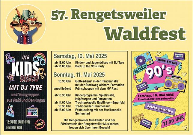 Bild 1: Rengetsweiler Waldfest: Aushängeschild ist der traditionelle Hammellauf