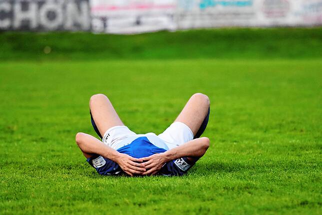 Enttäuschung: Ein Spieler des SC Markdorf nach dem Abpfiff. Mehr Bilder gibt es in unserer Bildergalerie.