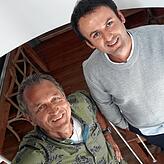 Dieter Bös (links) und Xhavit Hyseni von der Konzertagentur Kokon Entertainment