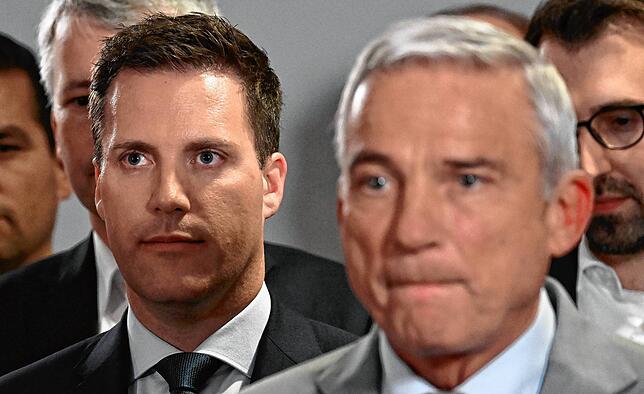 Im Aufwind: Durch den Rückzug von Thomas Strobl (rechts) als Landesvorsitzender der CDU zugunsten von Manuel Hagel (links) will sich sie ...
