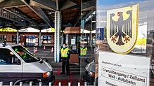 Ein Beamter der Bundespolizei kontrolliert am Grenzübergang von Weil am Rhein Autofahrer, die aus der Schweiz einreisen. Immer wieder ...