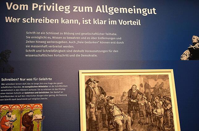 Bild 5: Vom Schreiben als Privileg und als Zankapfel: Virtueller Rundgang durch die Wechselausstellung im Schulmuseum