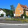 Auf den sogenannten Löwenkreisel in Immendingen münden die Äste der Bundesstraße 311, der Donaustraße und der Bachzimmerer Straße.