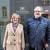 Zuversicht strahlen die CDU-Abgeordnete Sabine Hartmann-Müller und Campus-Manager Peter Mast nach ihrem Besuch im Sozialministerium aus. ...