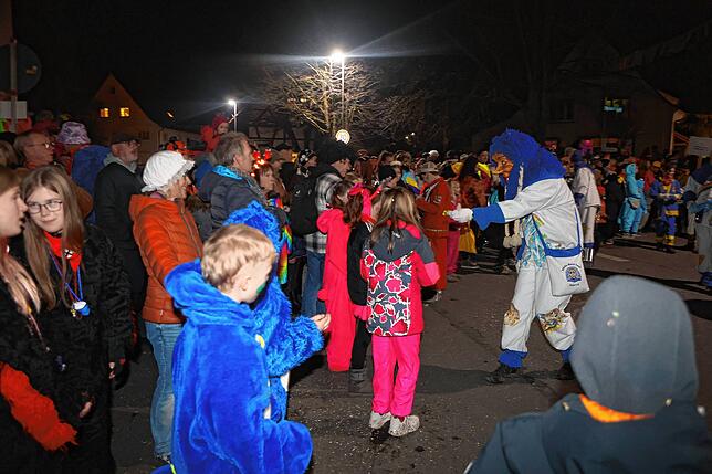 Bild 14: Die schönsten Bilder vom Nachtumzug in Möggingen 2025: 30 Gruppen im närrischen Treiben