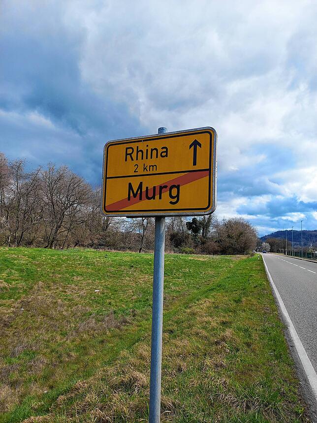 Am Ortsausgang Murg ist das Schild noch vorhanden.