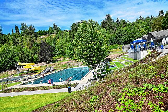 Das sanierte Freibad im Affentäle hat in diesem Jahr seine erste volle Saison.