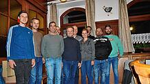Dieses Orgateam des SG Fördervereins bereitet den 12. Eichberg-Cup für U15 Mannschaften vor. Von links: Nico Götz, Jens Günthner, Helmut ...