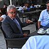 Justizminister Guido Wolf im SÜDKURIER-Gespräch mit Chefredakteur Stefan Lutz und Dieter Löffler, Leiter der Politik-Redaktion, vor dem ...