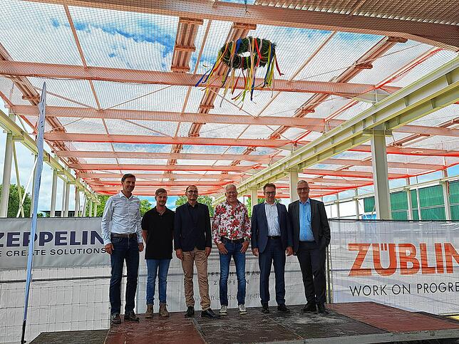 Die Verantwortlichen freuen sich über das gemeinsame Projekt (von links): Technischer Bereichsleiter Züblin AG Jochen Keller, Bauleiter ...