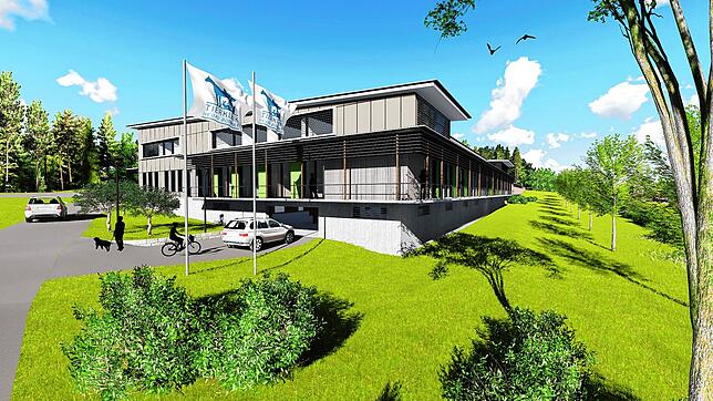 Bild 4: Die Planung steht: So soll die weltweit einzigartige Tierklinik im Gewerbegebiet Blumhof aussehen