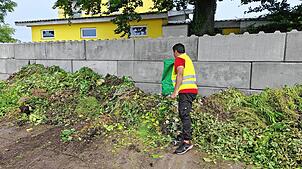 Die Grünschnitt-Annahmestelle am Degussaweg im Gewerbegebiet Fallberg in Wyhlen hat wieder geöffnet. Foto: Heinz Vollmar