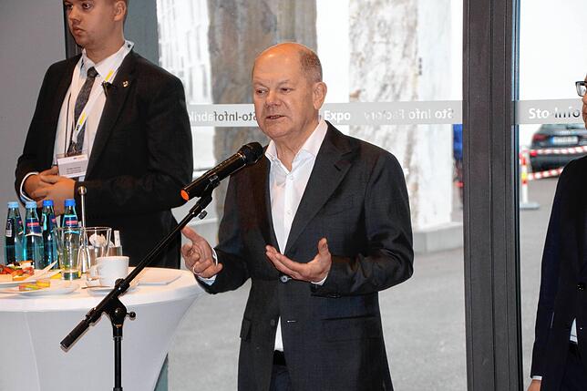 Bild 37: Kanzler Scholz besucht den Hochrhein - das sind die eindrücklichsten Bilder