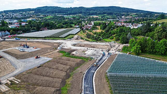 Bild 3: Aktuelle Drohnenfotos: So sieht es auf der Baustelle an der gesperrten „Müllstraße“ aus