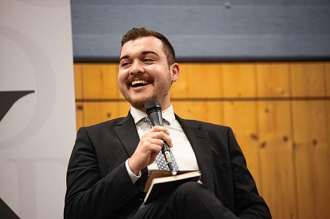 Hatte viel Spaß auf dem Podium: Selcuk Gök.