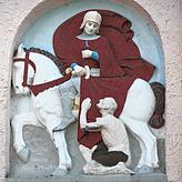 Die Kapelle ist dem Heiligen Martin gewidmet, der nach der Legende seinen Mantel teilte, um die Hälfte einem frierenden Bettler zu geben.