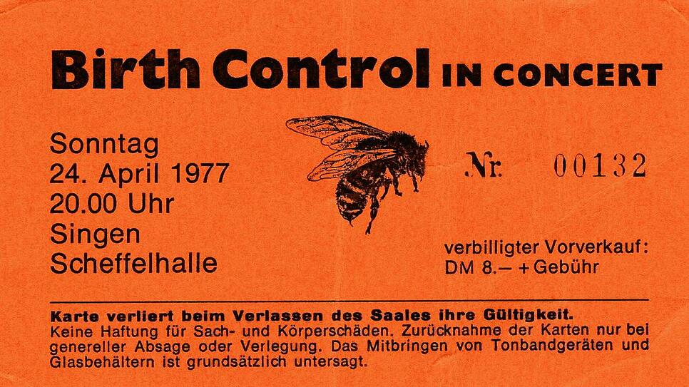Bild : Tickets erzählen von den großen Konzerten in der Scheffelhalle