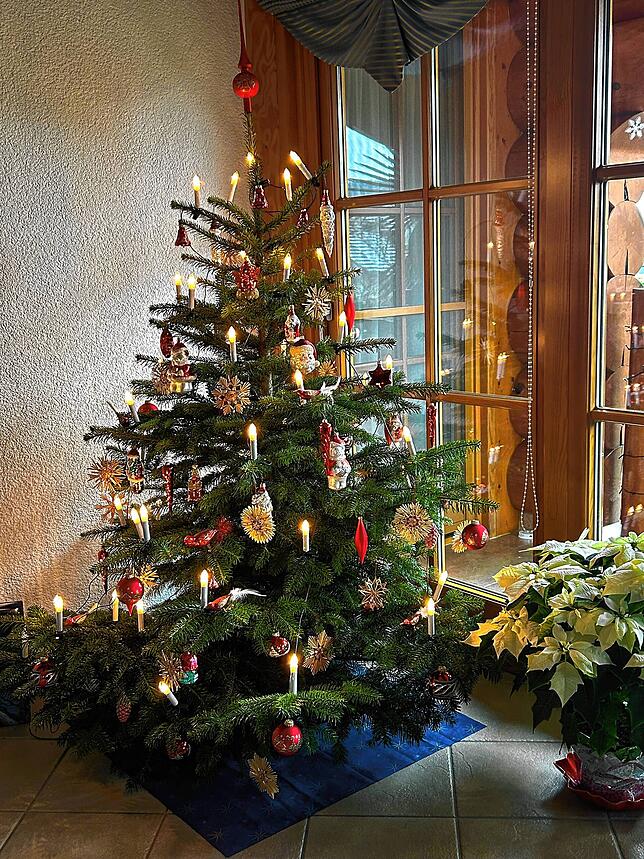 Brigitte Schneider aus Hohentengen schickte das Bild ihren traditionell geschmückten Weihnachtsbaums.