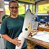 Sie lernt einen besonderen Beruf: Orthopädietechnikerin und -mechanikerin Jana Lehmann. Bild: Matthias Jundt