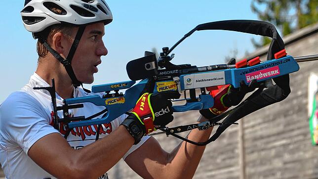Tagessieger: Der Bad Säckinger Fabian Kaskel vom SC Todtnau war beim Sommerbiathlon in Schönwald erfolgreich.
