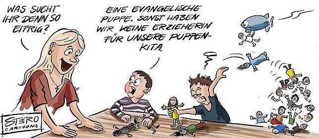 Bild 13: Die Karikatur der Woche: Reagenz verwechselt?