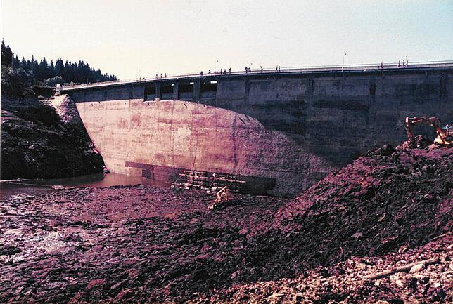 Bild 16: Faszinierende Bilder: so sah der leere Schluchsee 1983 aus