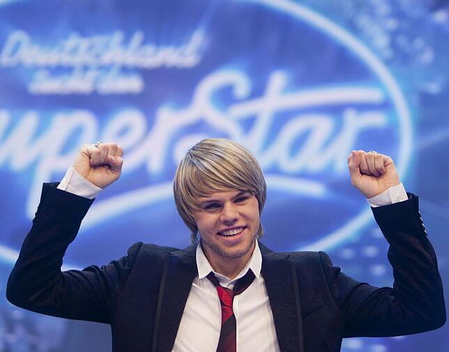 Daniel Schuhmacher nach seinem Sieg bei DSDS.
